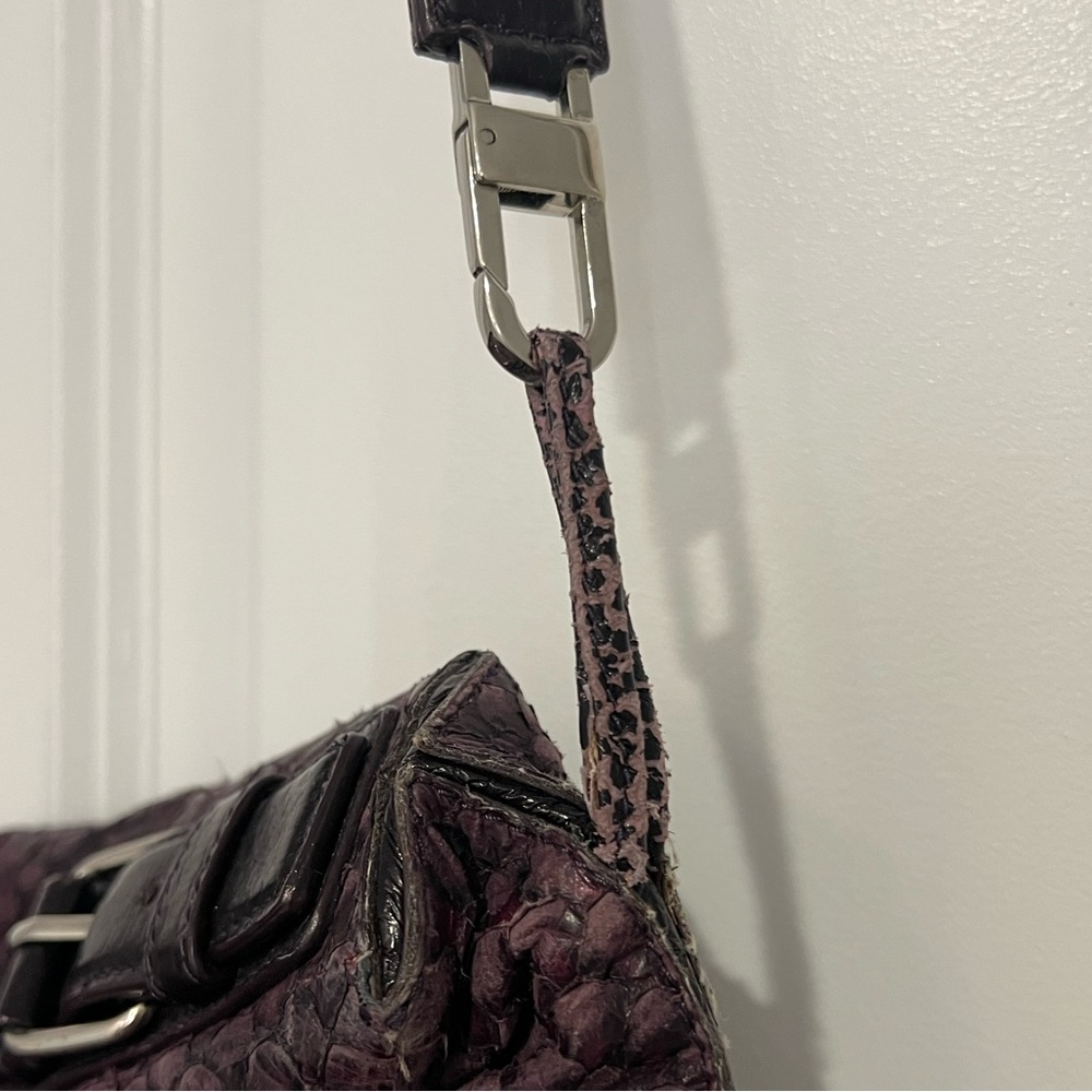 Dark Purple Devi Kroell Python Crossbody - image 3
